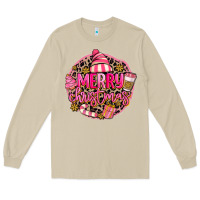 Mushroom pink merry christmas Long Sleeve Tee - MaliasSmallBusiness