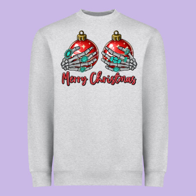 Merry Christmas Heavyweight Sweatshirt Designed By Maliassmallbusiness