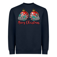Navy merry christmas Heavyweight Sweatshirt - MaliasSmallBusiness