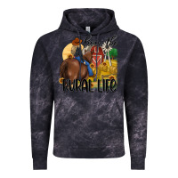 Cloud Black livin the rural life Vintage Hoodie - MaliasSmallBusiness