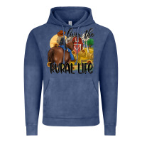 Vintage Denim livin the rural life Vintage Hoodie - MaliasSmallBusiness