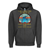 Charcoal Heather I Am A Mountain Biking Dad Zipper Hoodie - Bettercallsaul