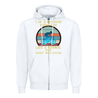 White I Am A Mountain Biking Dad Zipper Hoodie - Bettercallsaul