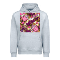Heather Grey Mom Coffee Cups With Leopard Digital Paper Urban Hoodie - BundleAndBundleShop