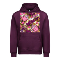 Mauve Wine Mom Coffee Cups With Leopard Digital Paper Urban Hoodie - BundleAndBundleShop