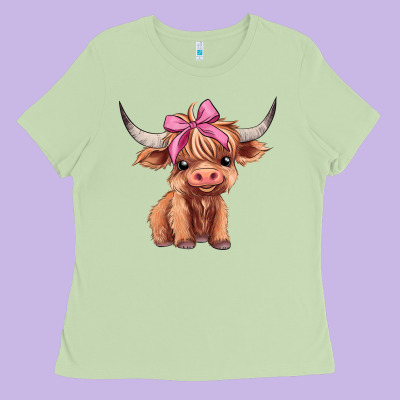 Cute  Heifer Ladies Tee Designed By Adodesignshop