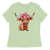 Matcha cute  heifer Ladies Tee - AdoDesignShop