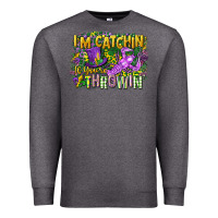 Charcoal Heather im catchin if youre throwin Premium Sweatshirt - CowGirlArtShop