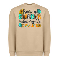 Mushroom Being a Grandma Makes My Life Complete Heavyweight Sweatshirt - MaliasSmallBusiness