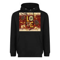 Black wizard love Heavyweight Hoodie - TumblerDesignByShophia