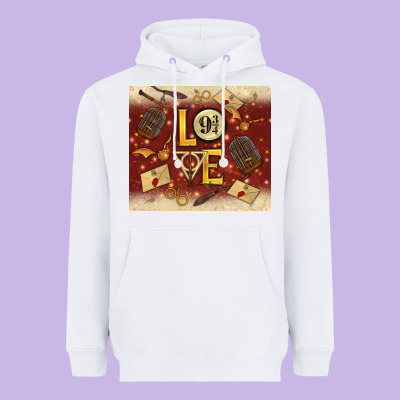 Wizard Love Heavyweight Hoodie Designed By Tumblerdesignbyshophia