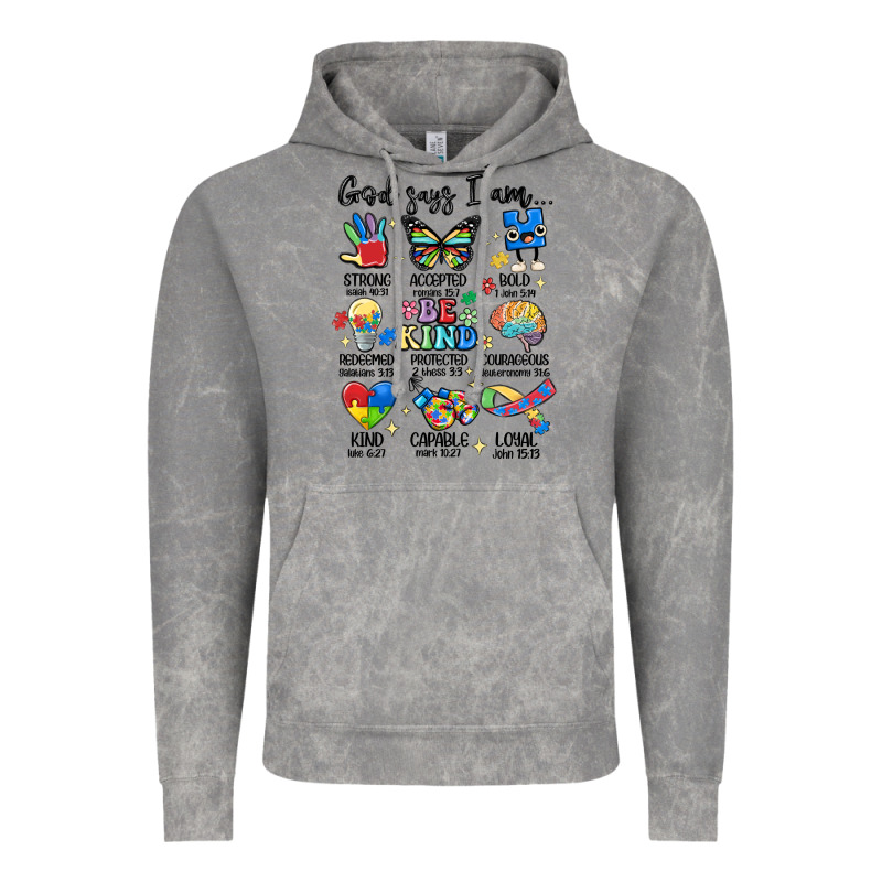 God Says  Am Autism Vintage Hoodie by MaliasSmallBusiness | Teevron