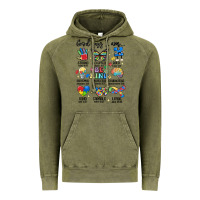 Vintage Olive god says  am autism Vintage Hoodie - MaliasSmallBusiness