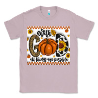 Lilac With God All Things Are Possible Classic Tee - CowhideDigitalArt