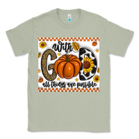 Matcha With God All Things Are Possible Classic Tee - CowhideDigitalArt