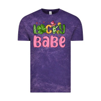 Cloud Purple lucky babe st patrick s day Vintage Tee - MaliasSmallBusiness