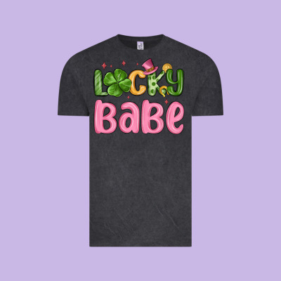 Lucky Babe St Patrick S Day Vintage Tee Designed By Maliassmallbusiness
