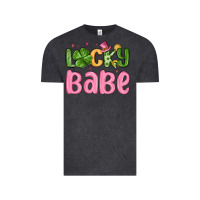 Vintage Black lucky babe st patrick s day Vintage Tee - MaliasSmallBusiness
