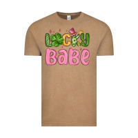 Vintage Coffee lucky babe st patrick s day Vintage Tee - MaliasSmallBusiness