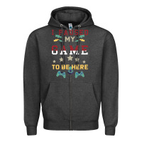 Charcoal Heather I Paused My Game To Be Here Zipper Hoodie - Bettercallsaul
