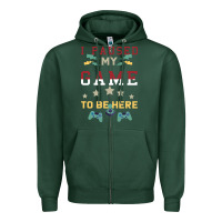 Sports Green I Paused My Game To Be Here Zipper Hoodie - Bettercallsaul