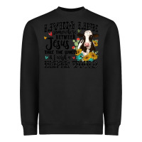 Black living life somewhere between jesus take the wheel Heavyweight Sweatshirt - MaliasSmallBusiness