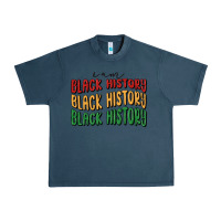 Midnight Navy i am black history Urban Heavy Tee - MaliasSmallBusiness