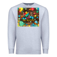 Heather Grey love needs no words Premium Sweatshirt - CowGirlArtShop