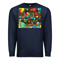 Navy love needs no words Premium Sweatshirt - CowGirlArtShop