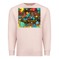 Pale Pink love needs no words Premium Sweatshirt - CowGirlArtShop