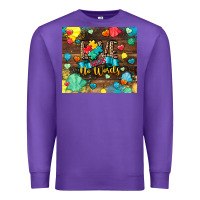 Purple love needs no words Premium Sweatshirt - CowGirlArtShop