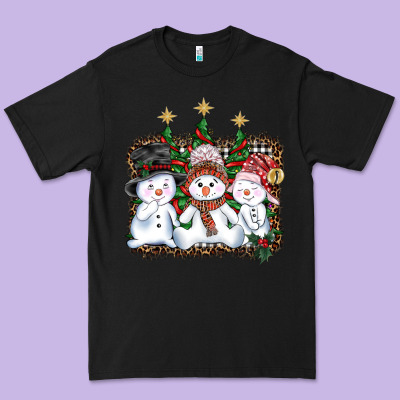 Christmas Snowman Premium Tee Designed By Adodesignshop