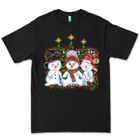 Black christmas snowman Premium Tee - AdoDesignShop