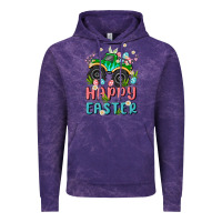 Cloud Purple easter monster truck Vintage Hoodie - MaliasSmallBusiness