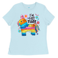 Baby Blue id hit that  mexican llama pinata Ladies Tee - JahusDesignShop