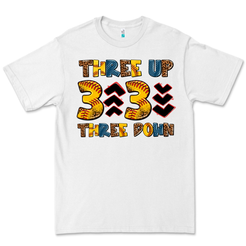 Three Up Three Down Softball Premium Tee by AdoDesignShop | Teevron