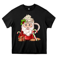 Black santa coffee Heavy Core Tee - JahusDesignShop