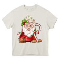 Cream santa coffee Heavy Core Tee - JahusDesignShop