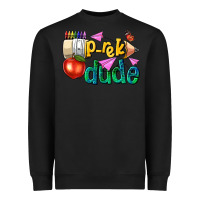 Black pre k school pencil dude Heavyweight Sweatshirt - NancyCooperArtShop