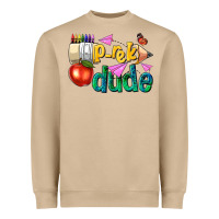 Mushroom pre k school pencil dude Heavyweight Sweatshirt - NancyCooperArtShop
