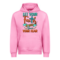 Fuchsia Pink Let Your Faith Be Bigger Than Your Fear Urban Hoodie - BundleAndBundleShop