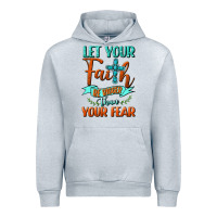 Heather Grey Let Your Faith Be Bigger Than Your Fear Urban Hoodie - BundleAndBundleShop