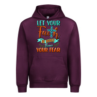 Mauve Wine Let Your Faith Be Bigger Than Your Fear Urban Hoodie - BundleAndBundleShop