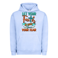Pigment Grape Ice Let Your Faith Be Bigger Than Your Fear Urban Hoodie - BundleAndBundleShop