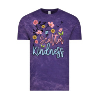 Cloud Purple scatter kindness Vintage Tee - MaliasSmallBusiness