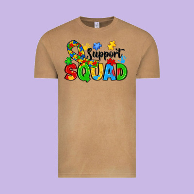 Support Squad Vintage Tee Designed By Jahusdesignshop