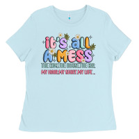 Baby Blue its all a mess Ladies Tee - JahusDesignShop