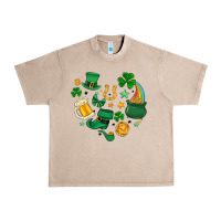 French Oak st. patrick heart doodle Urban Heavy Tee - MaliasSmallBusiness