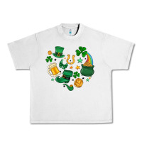 Lunar Rock st. patrick heart doodle Urban Heavy Tee - MaliasSmallBusiness