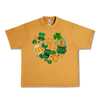 Peanut Butter st. patrick heart doodle Urban Heavy Tee - MaliasSmallBusiness